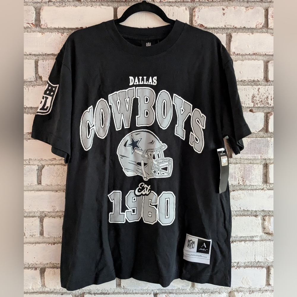 Rare NWT NFL Team Apparel Dallas Cowboys x Aleali May T-Shirt Unisex Black 2024